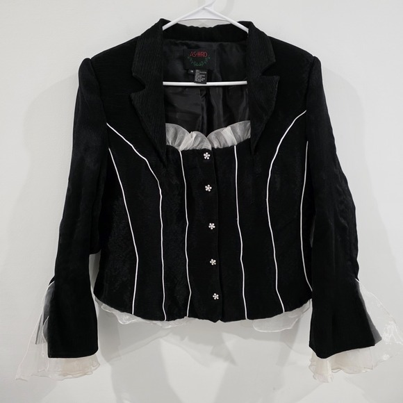 Ashro Jackets & Blazers - Ashro‎ Womens Victorian Jacket Size Medium Gothic Vamp Whimsigoth